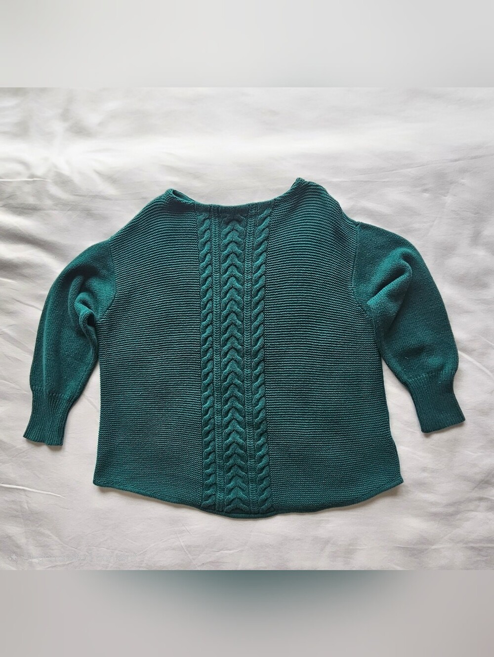 Chaps Women's Plus Student 2X Cable Knit Holiday Christmas Sweater